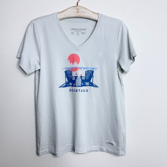 NWT Women's Life is Good Docktails LITE Crusher Vee Small - Picture 2 of 6